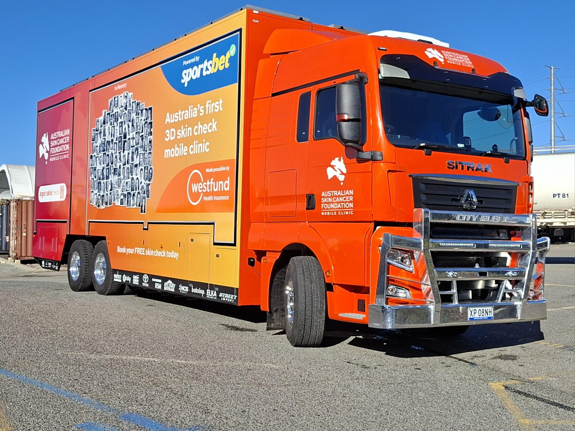 Australia’s Skin Check truck crosses the Nullarbor