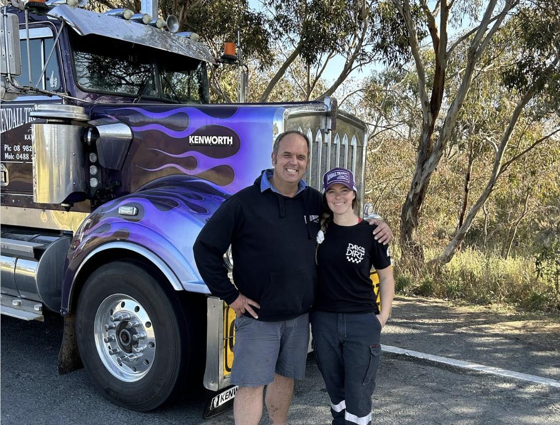 Yogi and CJ help spread the word on road safety around trucks